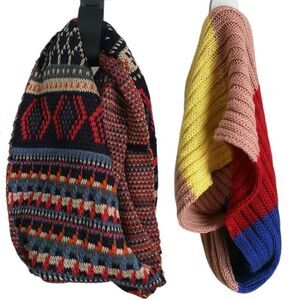ARDENE Multicolored Colors Stripes Chunky Knit 2 Infinity Scarves NWT